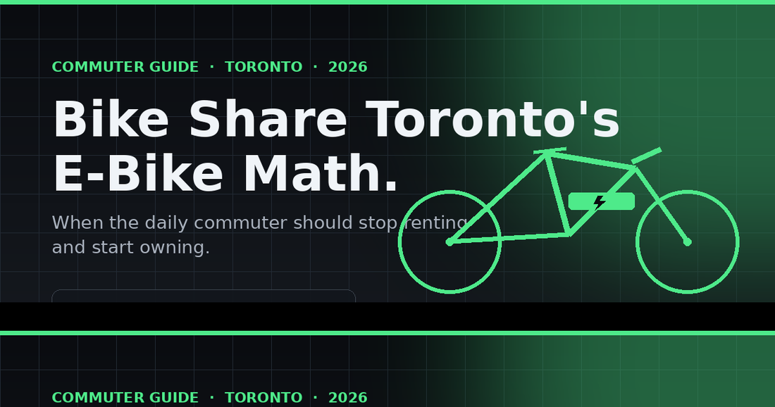 Bike Share Toronto's E-Bike Math: When Owning Beats Renting - Buzzify