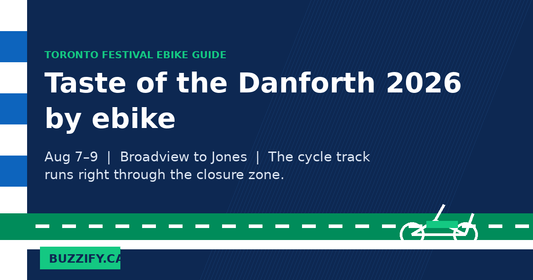 Taste of the Danforth 2026 by ebike: the closure map, the cycle track advantage, and the right bike for Greektown weekend - Buzzify