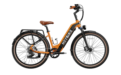 Heybike Cityrun electric city bike in Honey Orange