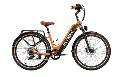 Heybike Cityrun electric city commuter bike in Honey Orange
