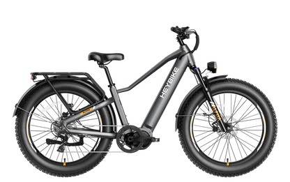 Heybike ALPHA Step-Over mid-drive electric bike in Galaxy Black