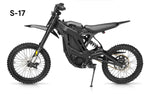 E Ride Pro S 17 inch electric dirt bike - side view