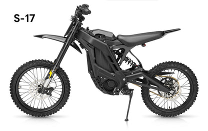 E Ride Pro S 17 inch electric dirt bike - side view