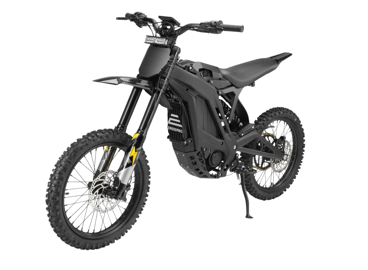 E Ride Pro S 17 inch electric dirt bike - studio shot