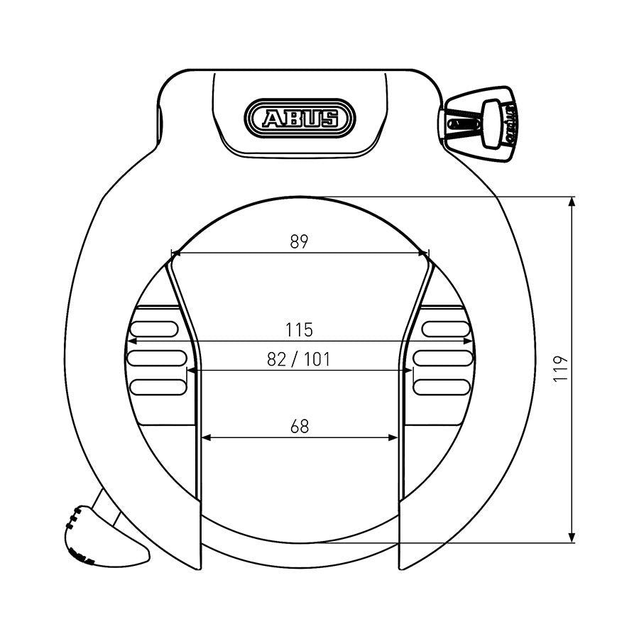 Abus 4750 NR Pro Amparo - Buzzify-Frame Locks-Abus