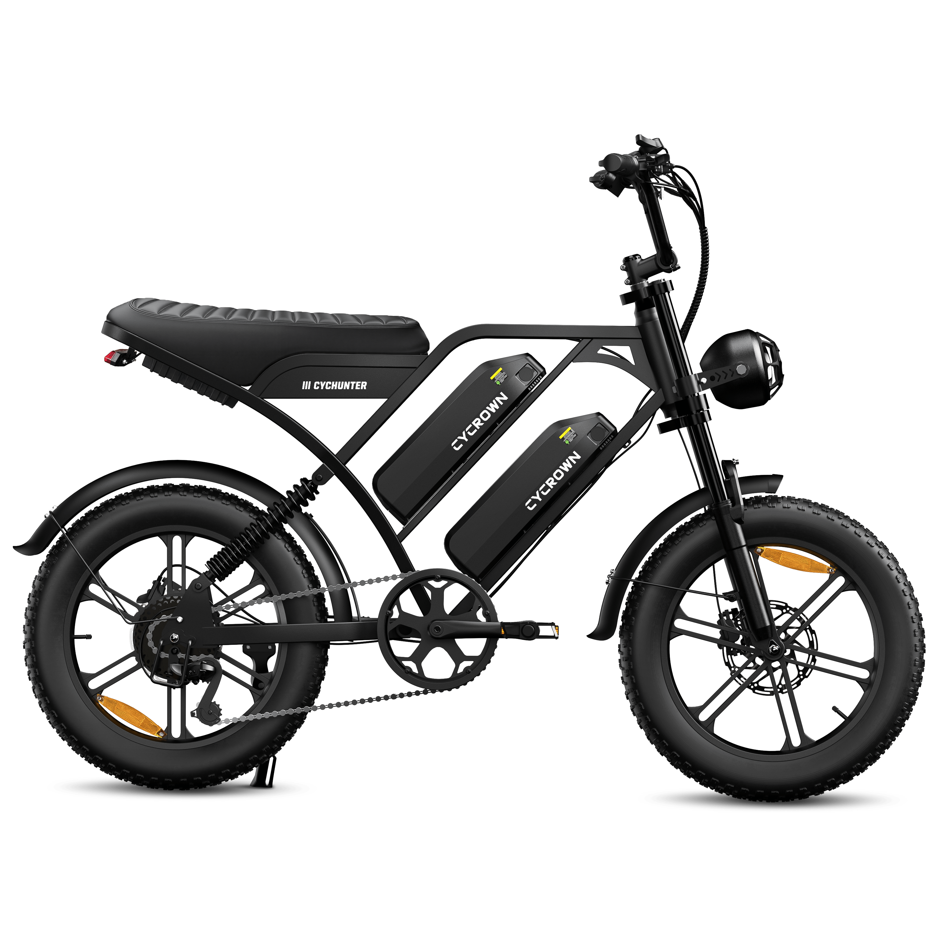 Cycrown CycHunter Moped-Style E-Bike - Buzzify-E-Bikes-Cycrown