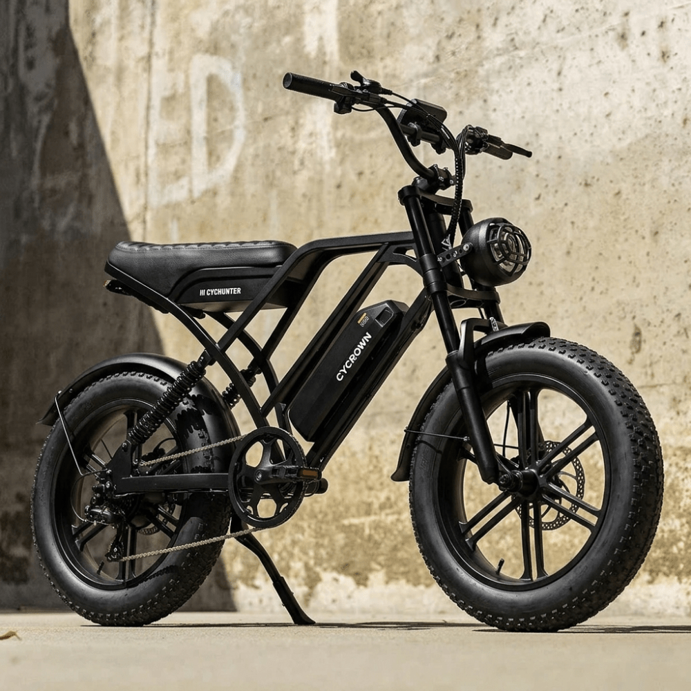 Cycrown CycHunter Moped-Style E-Bike - Buzzify-E-Bikes-Cycrown
