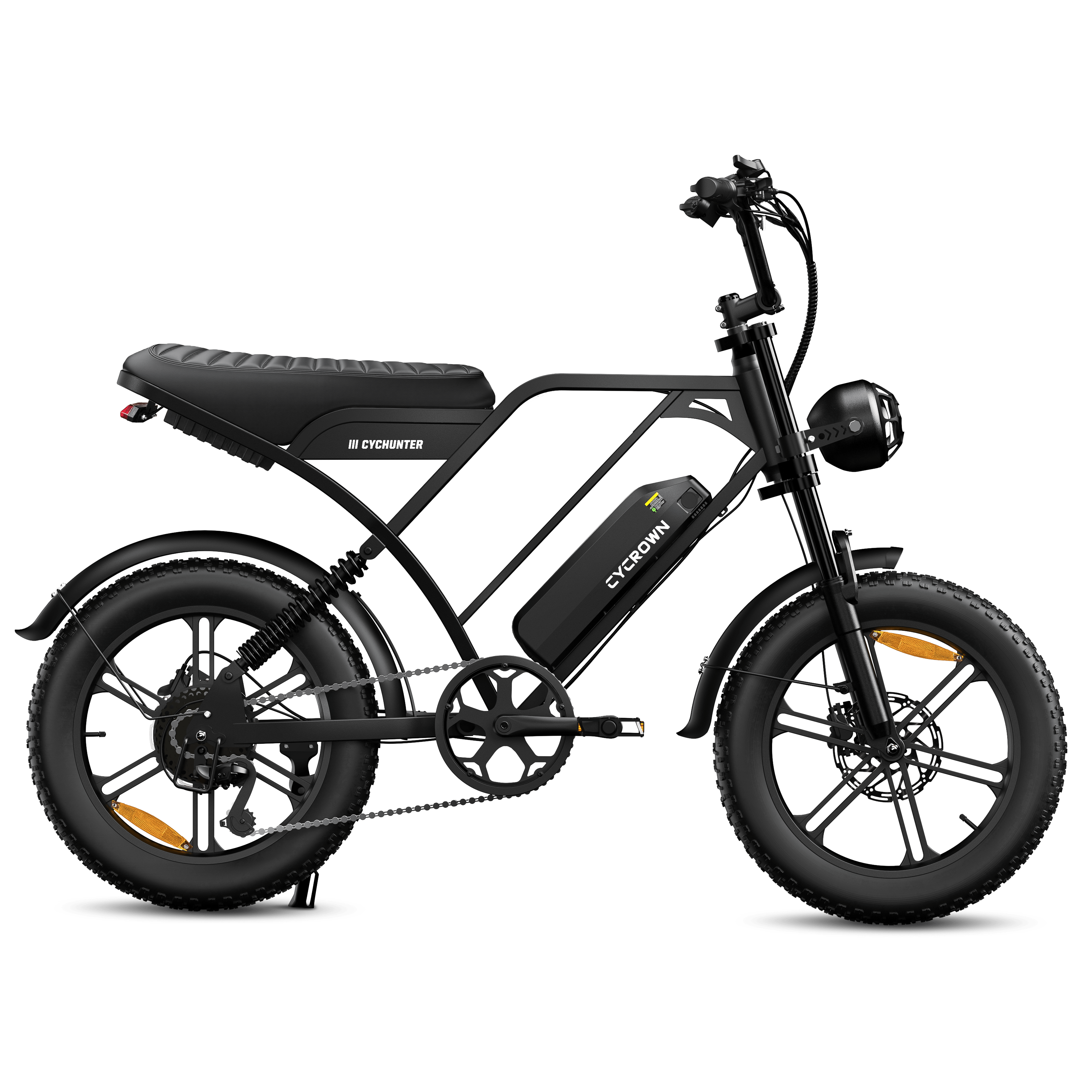 Cycrown CycHunter Moped-Style E-Bike - Buzzify-E-Bikes-Cycrown