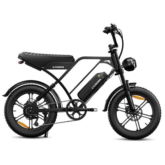 Cycrown CycHunter Moped-Style E-Bike - Buzzify-E-Bikes-Cycrown