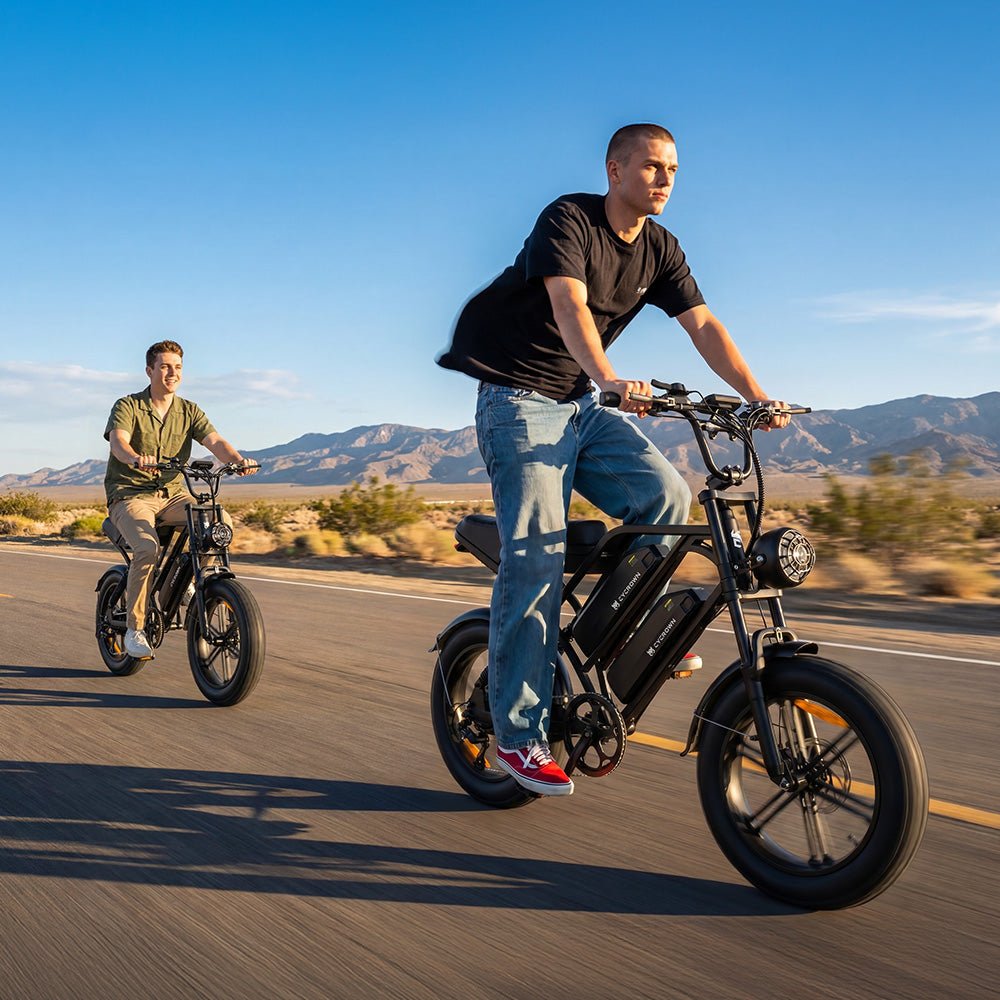 Cycrown CycHunter Moped-Style E-Bike - Buzzify-E-Bikes-Cycrown