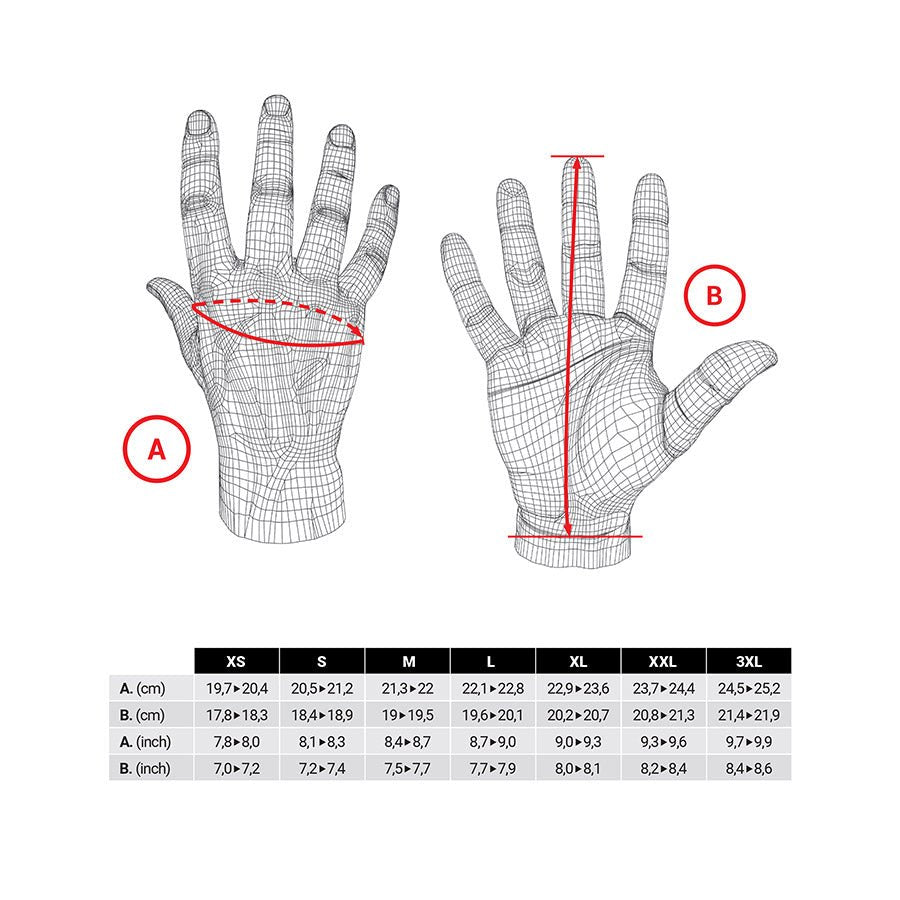 Five Gloves XR-Trail Protech Evo - Buzzify-Full Finger Gloves-Five Gloves