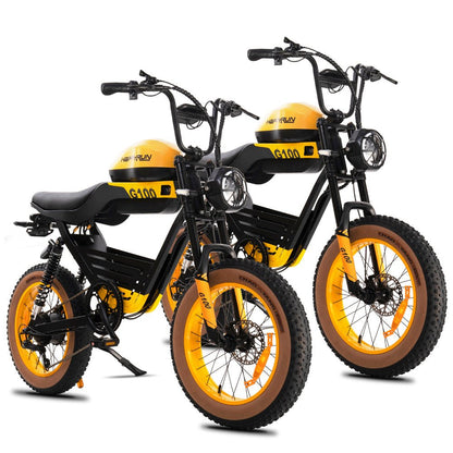 HappyRun G100 Electric Motorbike — Long Range Dual Battery - Buzzify-Electric Bike-HappyRun