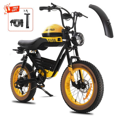 HappyRun G100 Electric Motorbike — Long Range Dual Battery - Buzzify-Electric Bike-HappyRun