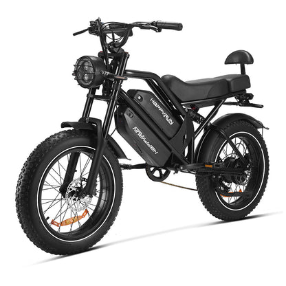 HappyRun G70 Electric Cargo Bike — 2-Seater Dual Battery - Buzzify-Electric Bike-HappyRun