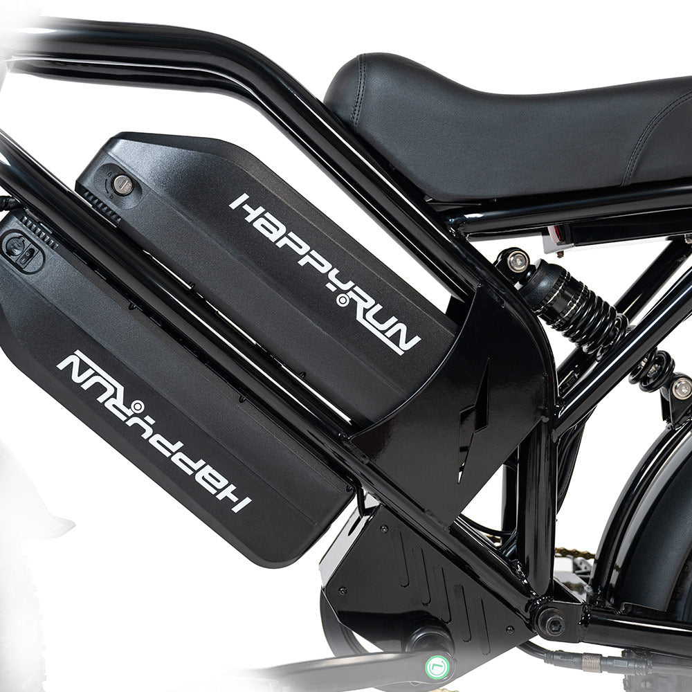 HappyRun G70 Electric Cargo Bike — 2-Seater Dual Battery - Buzzify-Electric Bike-HappyRun