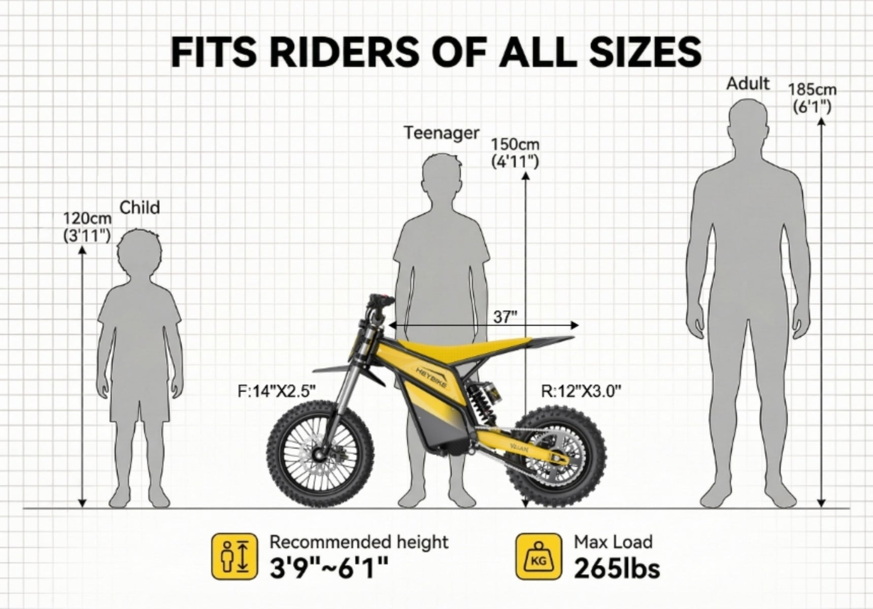 Heybike Villain - Buzzify-Electric Dirt Bike-Heybike