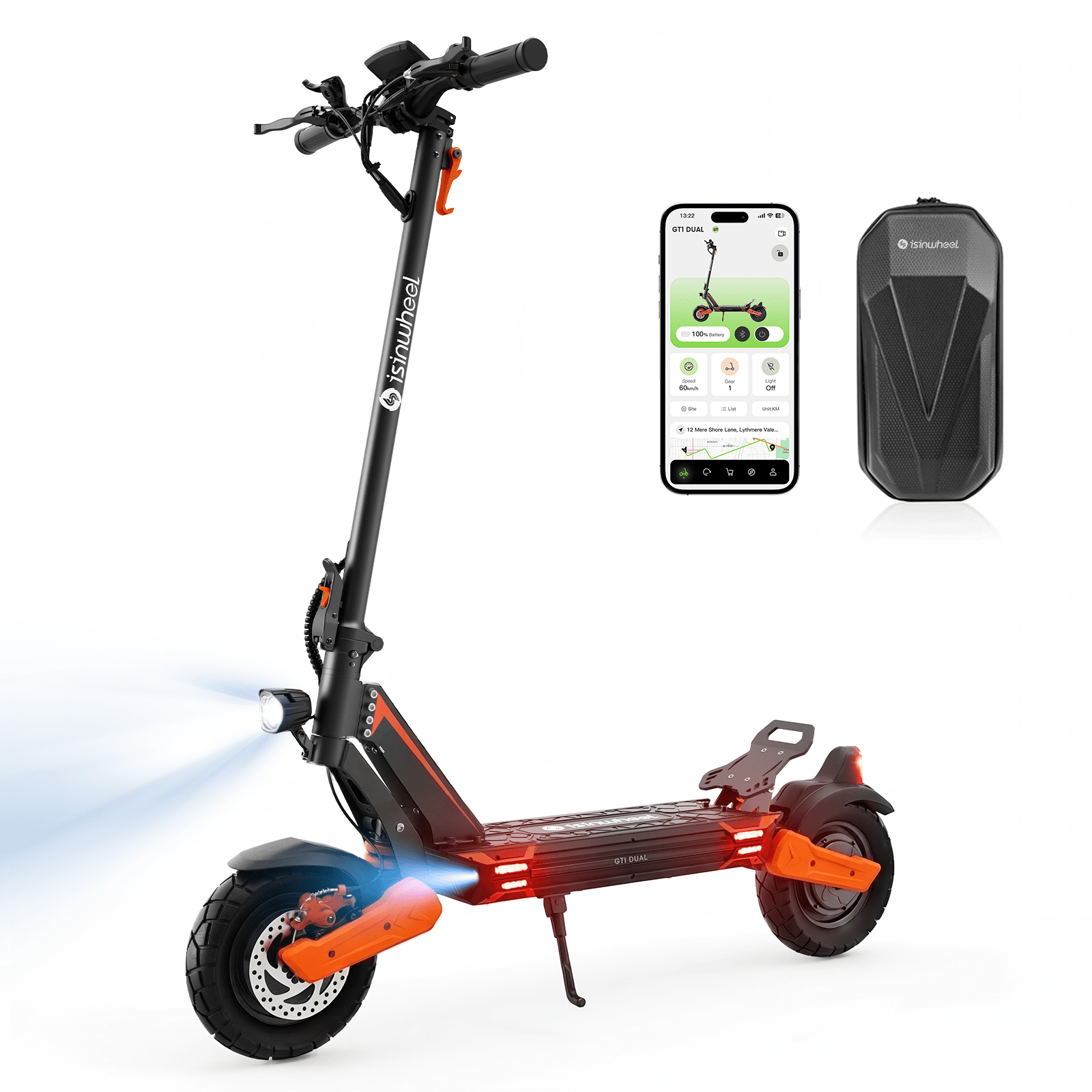 isinwheel GT1 Dual Motor Off-Road Electric Scooter - Buzzify-Electric Scooter-isinwheel
