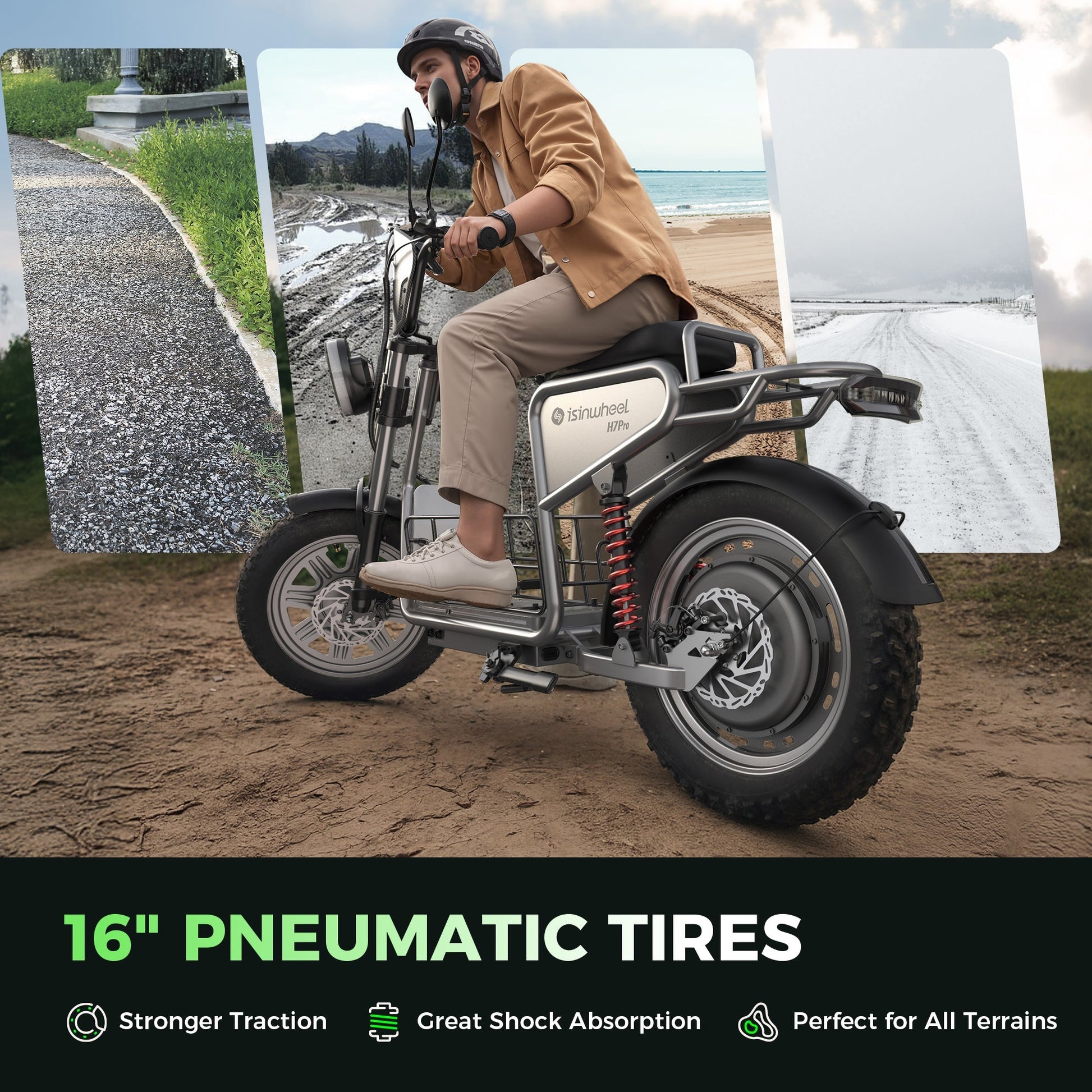 isinwheel H7Pro 1200W Electric Scooter with Seat - Buzzify-Electric Scooter-isinwheel