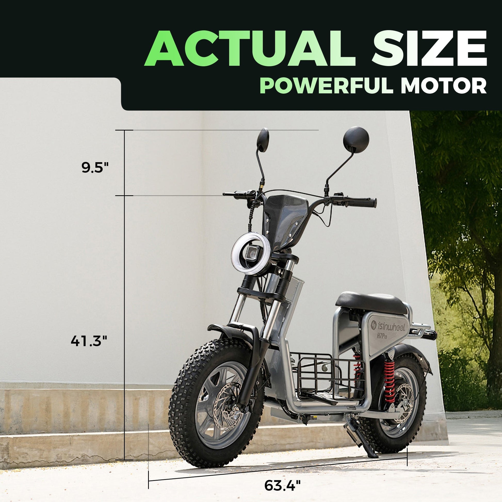 isinwheel H7Pro 1200W Electric Scooter with Seat - Buzzify-Electric Scooter-isinwheel
