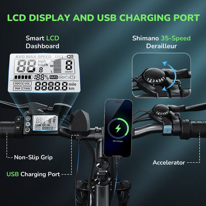 isinwheel M10s 750W Electric Commuter Bike - Buzzify-City/Commuter-Isinwheel