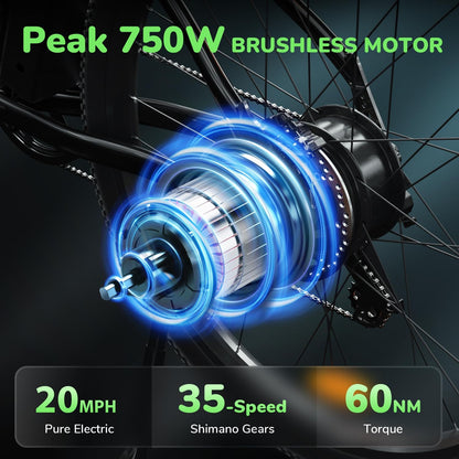 isinwheel M10s 750W Electric Commuter Bike - Buzzify-City/Commuter-Isinwheel