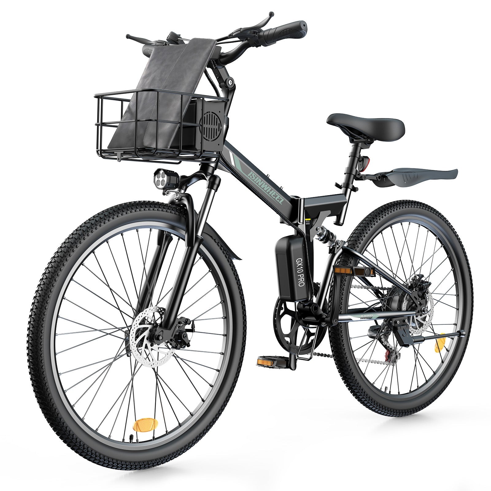 isinwheel M40 750W Folding Electric Bike with Basket - Buzzify-Electric Bike-isinwheel