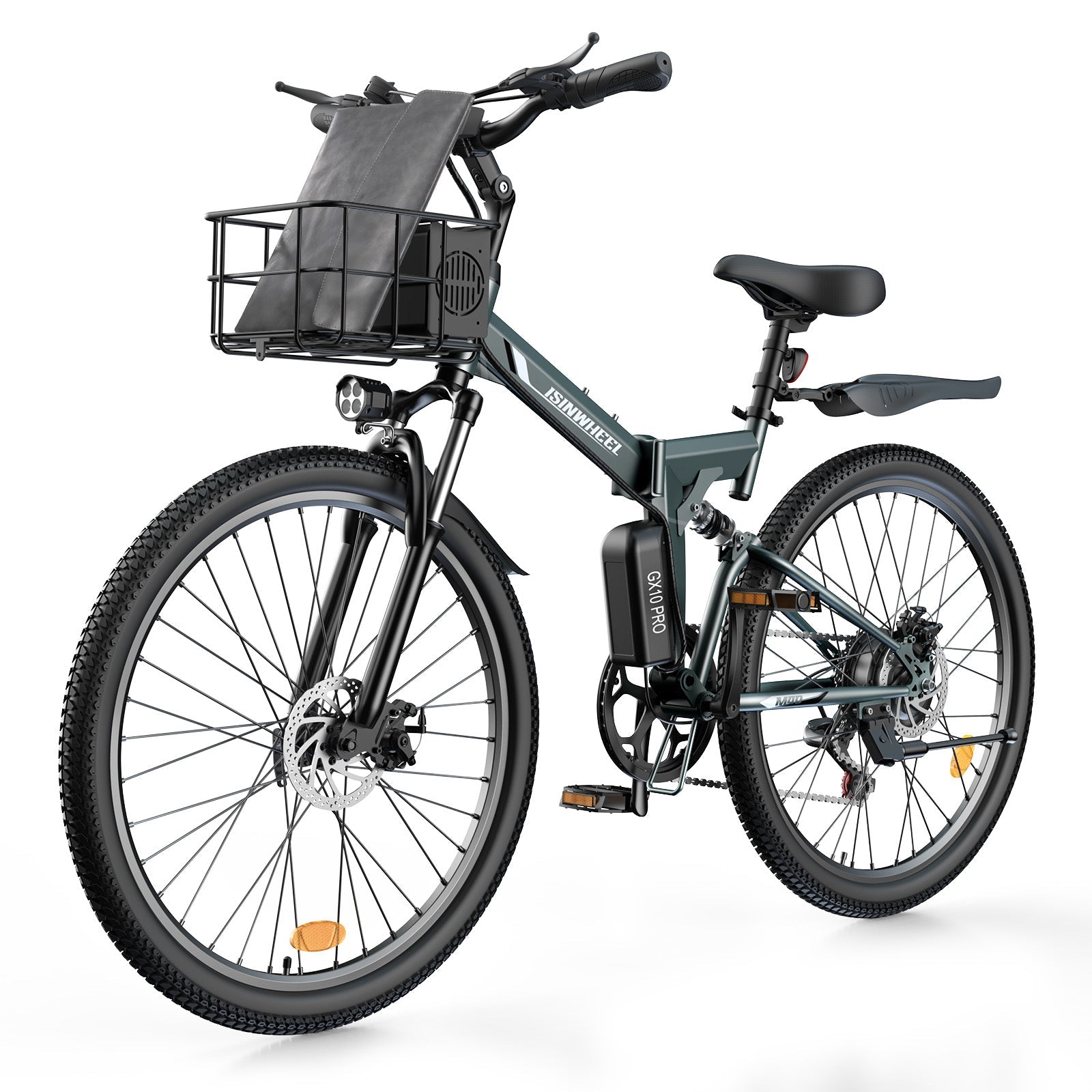 isinwheel M40 750W Folding Electric Bike with Basket - Buzzify-Electric Bike-isinwheel