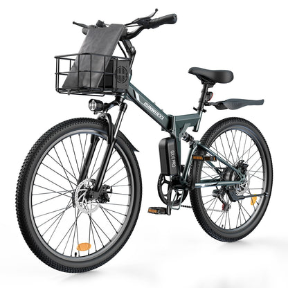 isinwheel M40 750W Folding Electric Bike with Basket - Buzzify-Electric Bike-isinwheel