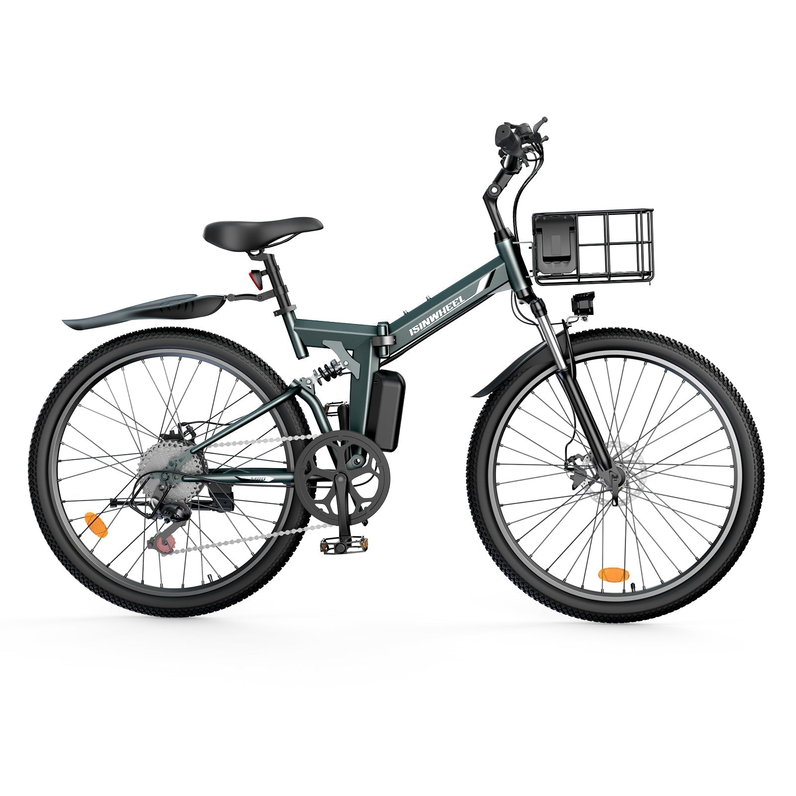 isinwheel M40 750W Folding Electric Bike with Basket - Buzzify-Electric Bike-isinwheel