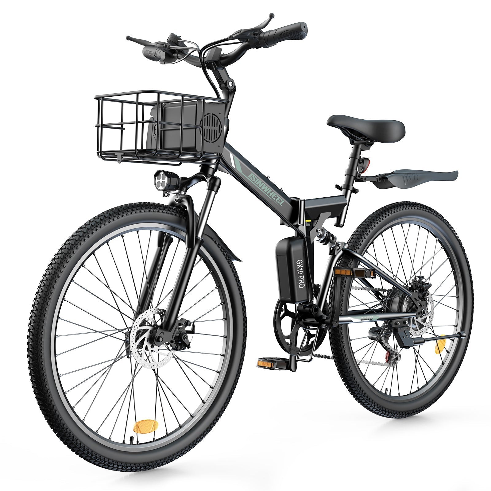 isinwheel M40 750W Folding Electric Bike with Basket - Buzzify-Electric Bike-isinwheel