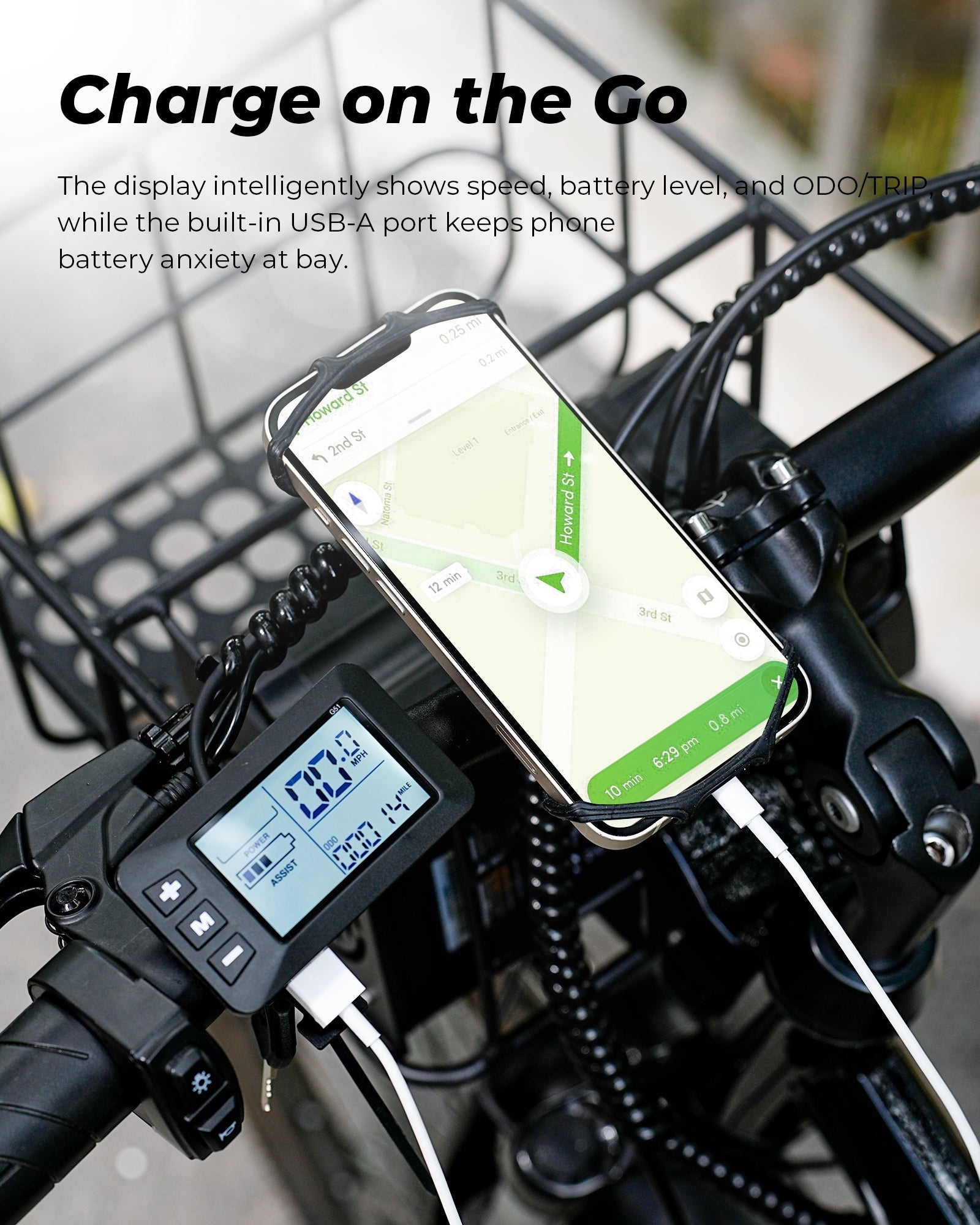 isinwheel M40 750W Folding Electric Bike with Basket - Buzzify-Electric Bike-isinwheel
