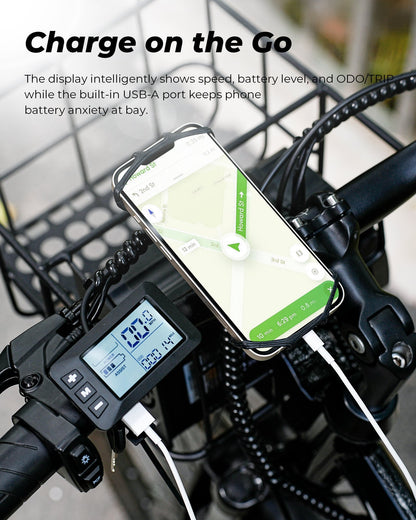 isinwheel M40 750W Folding Electric Bike with Basket - Buzzify-Electric Bike-isinwheel