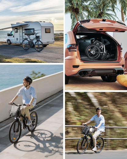 isinwheel M40 750W Folding Electric Bike with Basket - Buzzify-Electric Bike-isinwheel