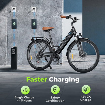 isinwheel Ucitys 1000W Electric Cruiser Bike - Buzzify-Electric Bike-isinwheel