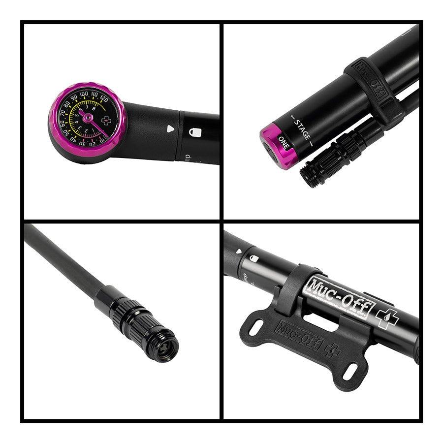Muc-Off Airmach Mini Pro dual pump - Buzzify-Frame Pumps-Muc-Off
