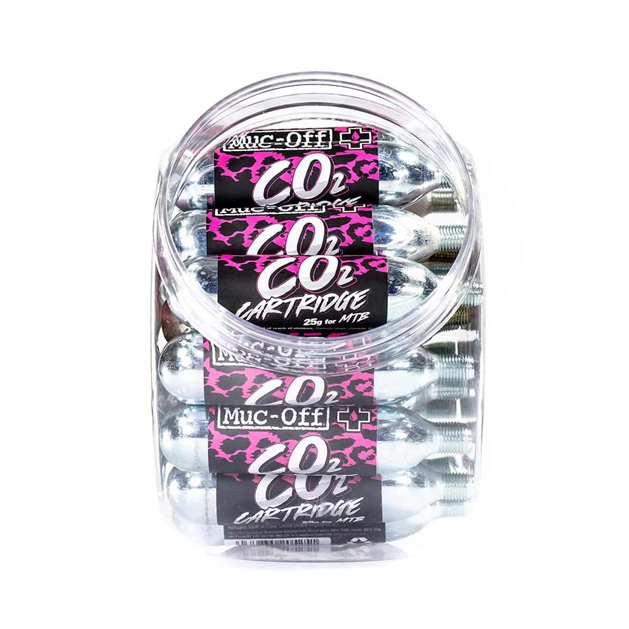 Muc-Off CO2 Refill MTB Cartridges, Qty 25 Jar, 25g - Buzzify-CO2 Cartridges-Muc-Off