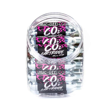 Muc-Off CO2 Refill MTB Cartridges, Qty 25 Jar, 25g - Buzzify-CO2 Cartridges-Muc-Off