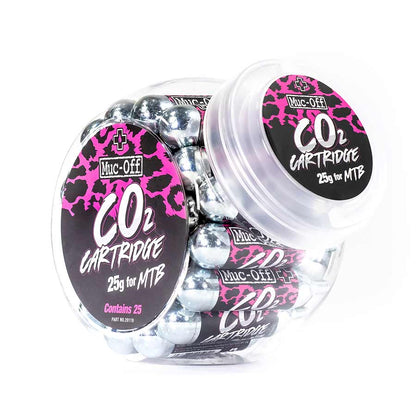 Muc-Off CO2 Refill MTB Cartridges, Qty 25 Jar, 25g - Buzzify-CO2 Cartridges-Muc-Off