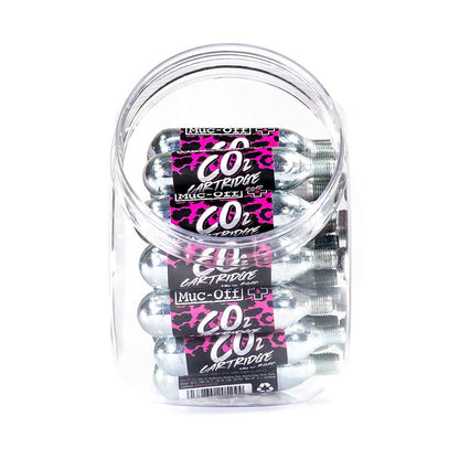 Muc-Off CO2 Refill Road Cartridges, Qty 40 Jar, 16g - Buzzify-CO2 Cartridges-Muc-Off