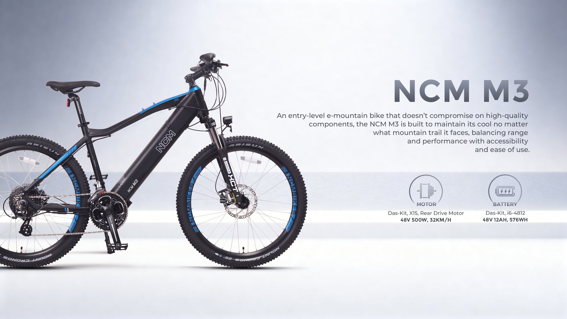 NCM M3 HD Electric Mountain Bike - Buzzify-E-Bikes-NCM