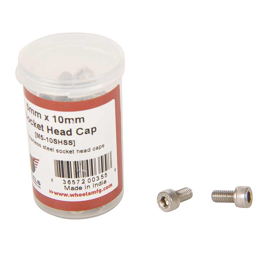 Wheels Manufacturing Stainless Steel M5 Bolts - Buzzify-Bottle and Cage Parts and Accessories-Wheels Manufacturing
